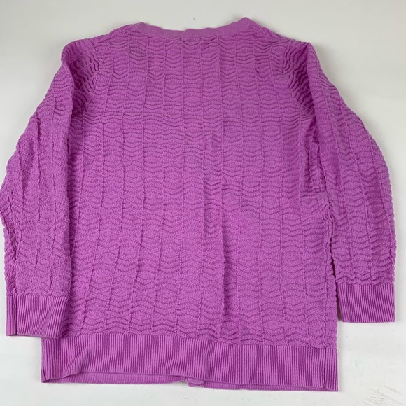 Merona PurpleCardiganSizeMM. ButtonDownVNeck - Picture 6 of 6
